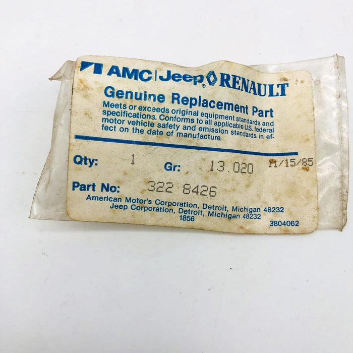 AMC Jeep 3228426 Check Valve for Air Cleaner OEM NOS 81-86 CJ 5-8 Scrm Sealed