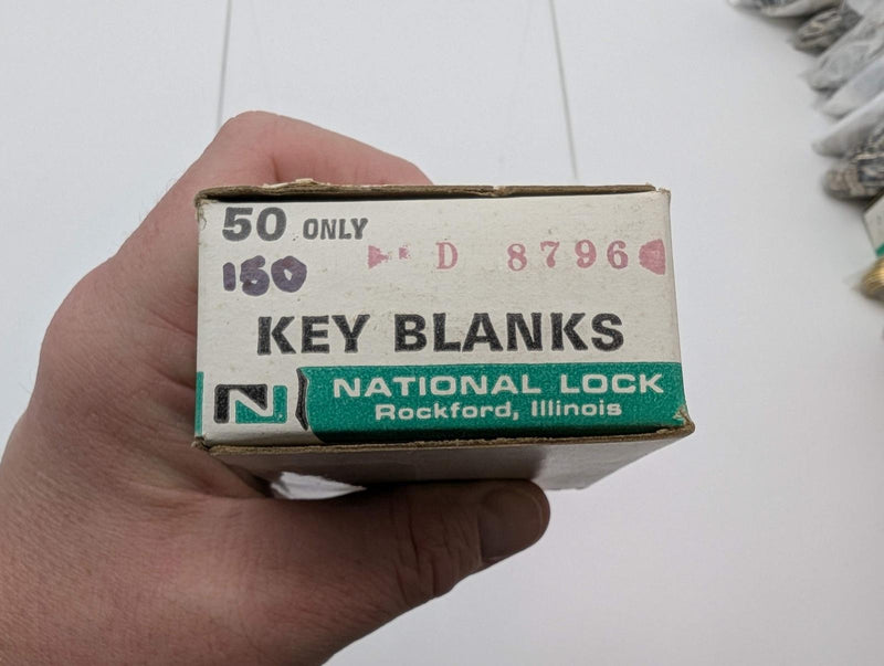10x National D8796 Key Blanks 6 Pin M Keyway Some National Cabinet Keys Brass 3