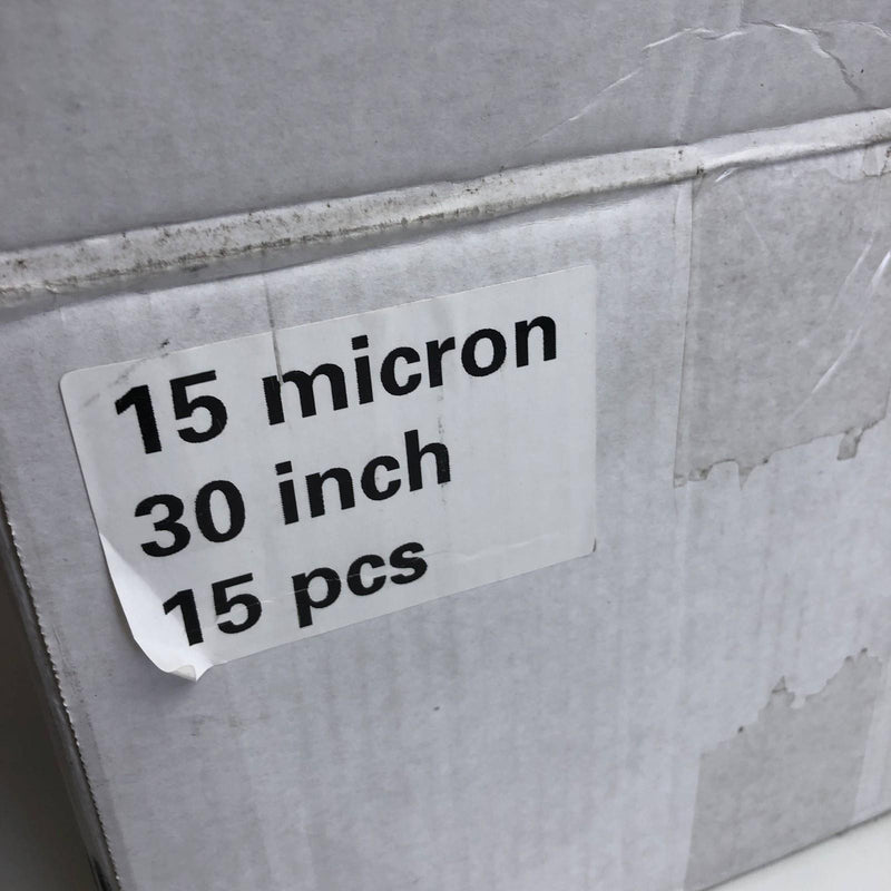 Serfilco 15U30U Filter Cartridge 15 Mi 30" L 2.38" OD Double Open End PP 15pk/Cs 3