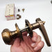 Falcon Door Knob Lever Entry Lock Antique Bronze 2-3/4" Backset LA31DL No Latch 5