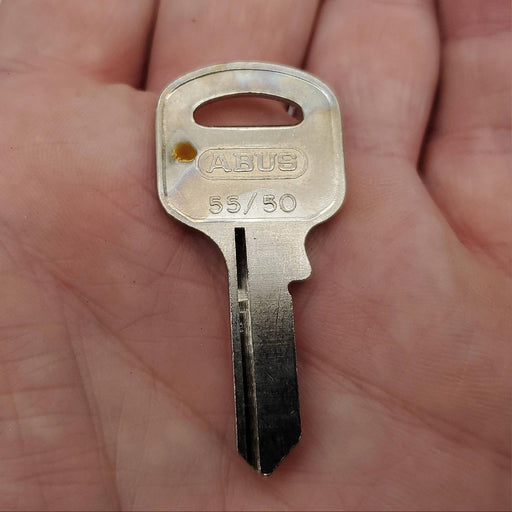5x Abus 55/50 KB Padlock Key Blanks #90170 Nickel Plated 4 Pin 2