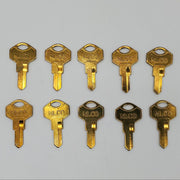10x National D8891 Key Blanks Brass for National Lock Co Cam Locks 3