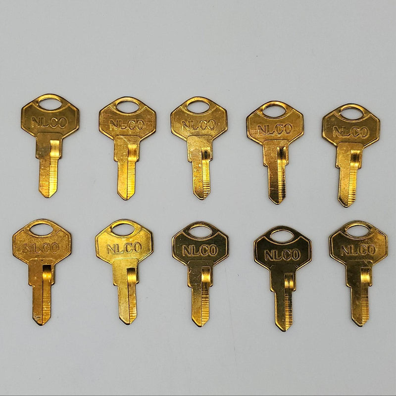 10x National D8891 Key Blanks Brass for National Lock Co Cam Locks 3
