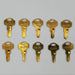 10x National D8891 Key Blanks Brass for National Lock Co Cam Locks 3