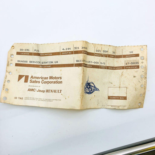 AMC Jeep 3213949 Plug Metering for Vapor Canister OEM NOS 81-86 CJ 5-8 Scrambler 2