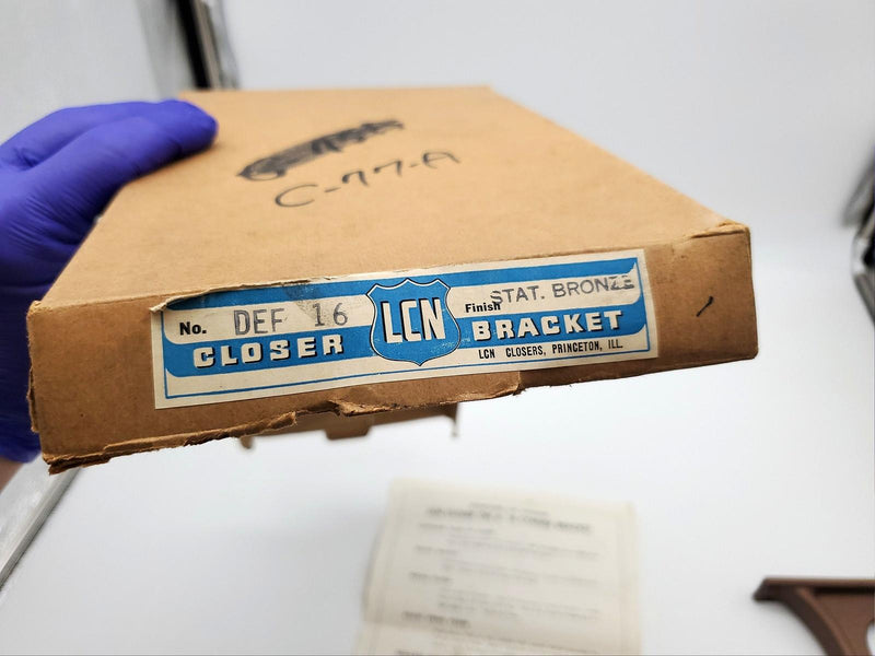 LCN DEF16 Potbelly Closer Corner Mounting Bracket Bronze Size B, C, D, E, & F 8