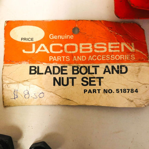 Jacobsen 518784 Bolt and Nut Set for Air Vane Blade OEM New Old Stock NOS Loose 2