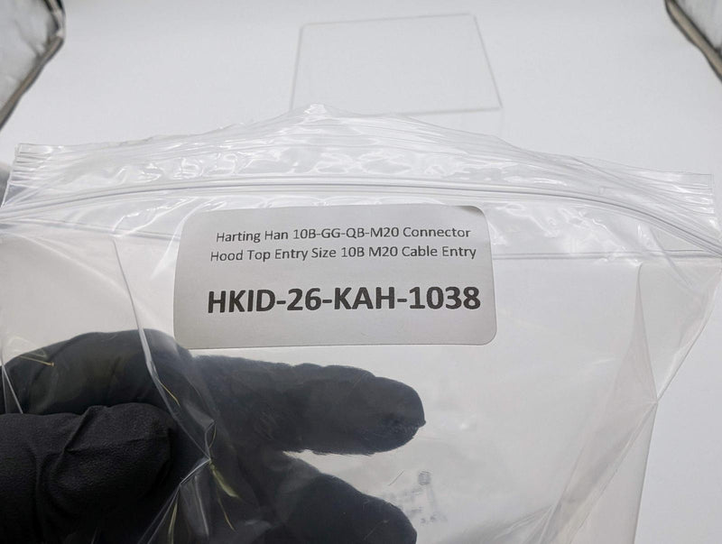 Harting Han 10B-GG-QB-M20 Connector Hood Top Entry Size 10B M20 Cable Entry