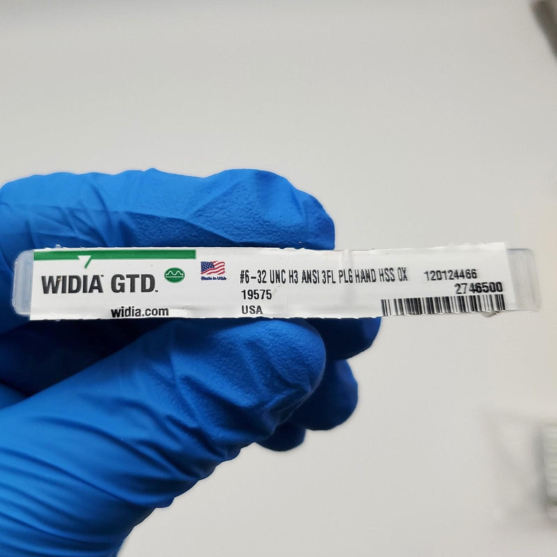 Widia #6-32 UNC 3 Flute Hand Tap 11/16" Thread Length 2" OAL HSS Oxide 19575 4