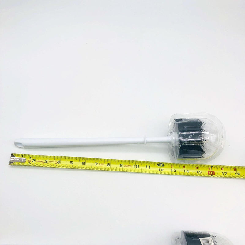 2x Toilet Bowl Brush European Style 13" Handle Polypropylene Curved Head 4