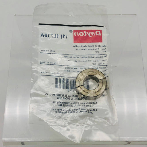 Dayton 1L719A Shaft Collar Stainless Steel Clamp On Style 3/4in Bore 2-Piece 1