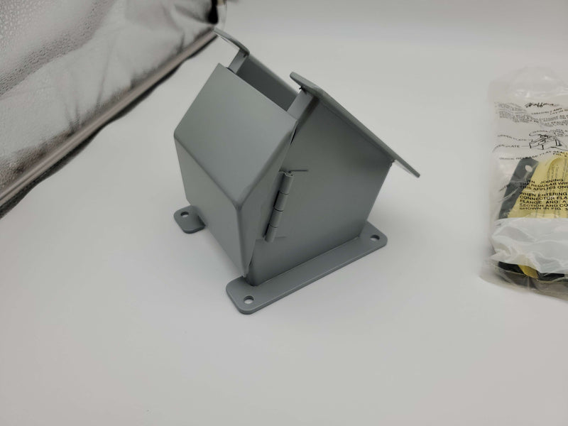 Hoffman F44LE45C Wireway Elbow 45 Deg Elbow 4" L x 4" W x 4" H Outside Open 5