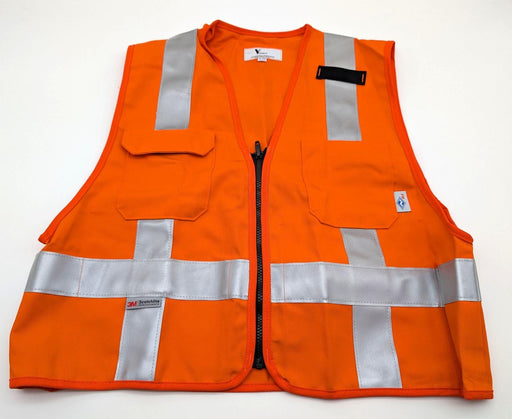 National Safety Apparel Electrician Vest Large Arc & Fire Resistant 4 Pocket 1