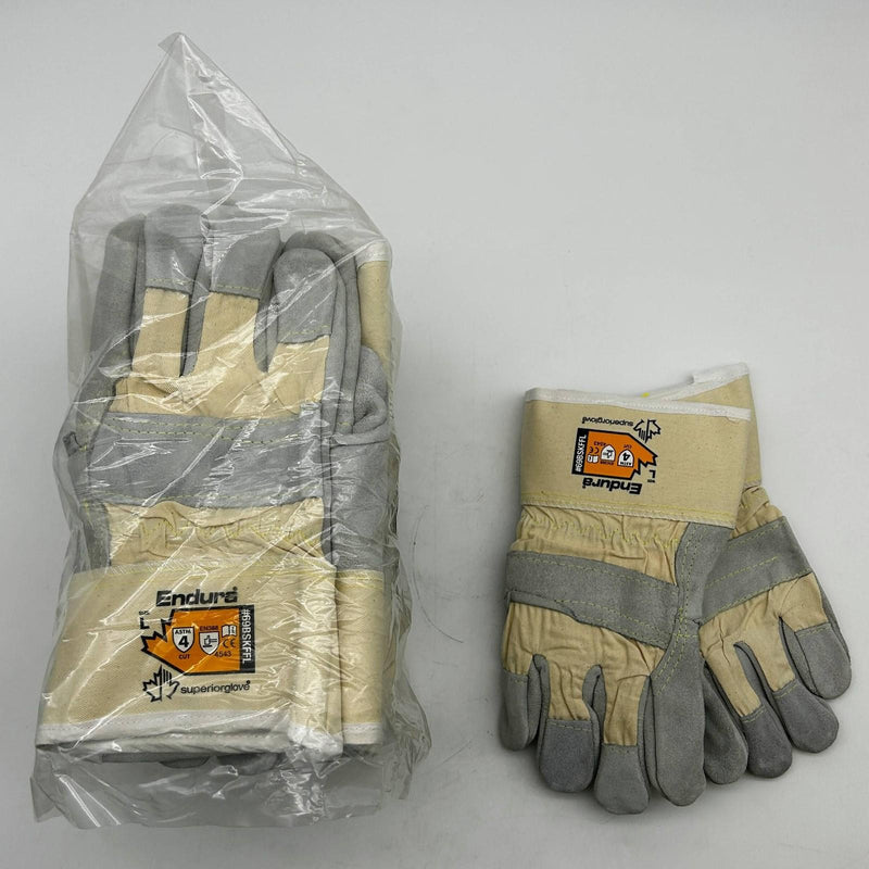 Superior Endura 69BSKFFL Split Leather Glove Large Made with Kevlar Liner 12 Prs 1