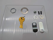 Fort Lock MFW23078 Cam Lock 7/8" Len 3/4" Dia Stainless Steel Keyed Alike 217 4