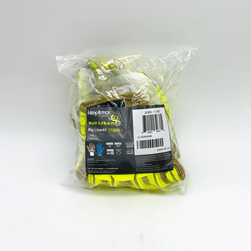 HexArmor Rig Lizard 2030X Work Glove Sz XXL 11 Mechanic Silicone Grip 1 Pair 9