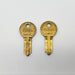 2x Illinois 105 Key Blanks Double Bitted 105 Keyway Brass NOS 3