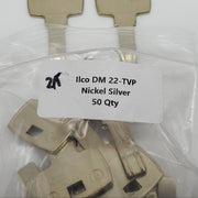 2x Ilco DM 22 TVP Key Blanks For Dominion Dimple Cylinders Nickel Silver 4
