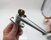 National Cabinet Lock Handle 5 Disc Satin Chrome 1" Spindle C8758 Keyed Diff 1