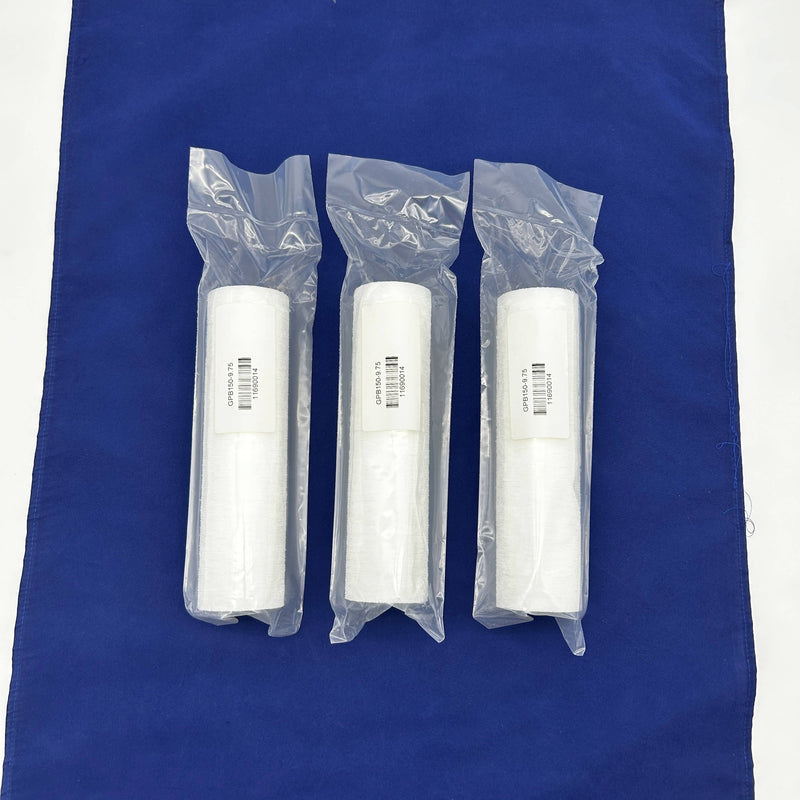 3pk Global Filter GPB150-9.75 Melt-Blown Filter Cartridge 150um Polyolefin 9.75