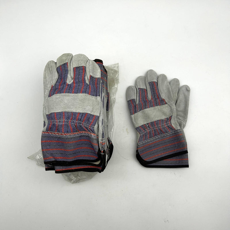Wells Lamont Y3407 Split Leather Palm Gloves Size Large Wing Thumb 12 Pairs