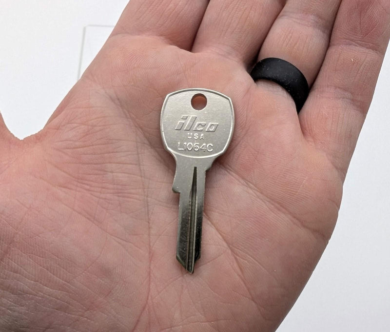 10x Ilco L1064C Key Blanks fits Some National Cabinet Locks Nickel Plated 1