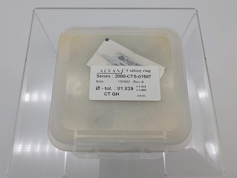 Alvan 191002-41 Cutting Ring 81.839mm P01 Coated 2000-CTS-01587 5