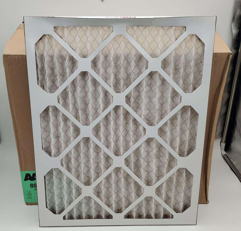 AAF Flanders 16x20x1 PREpleat Air Filters LPD Merv 8 80055.011620 Pack of 12 1