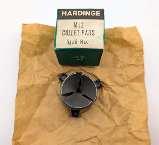 Hardinge M12 3/16" Round Smooth Collet Pads 3-Segment for M12 Collet 1