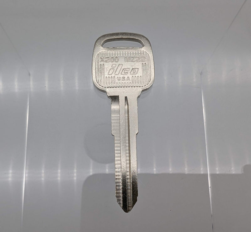 10x Ilco X200 Key Blanks for 1991–1996 Mazda Vehicle Valet Nickel Plated