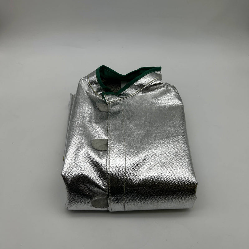 National C22NL4X45 Aluminized Coat 4XL Deluxe 45in Vented Silver Carbon Armour