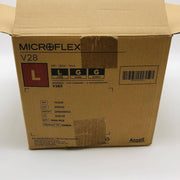 MicroFlex V283 Disposable Gloves Large Powder Free Vinyl Non-Sterile 1000/Case 6