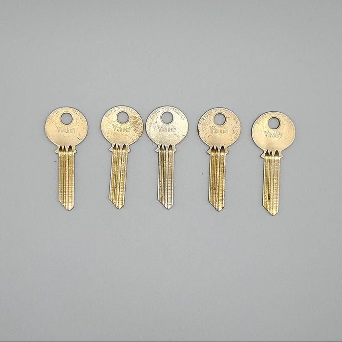 5x Yale RN11-C4L Key Blanks Nickel Silver 6 Pin NOS 3