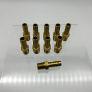 10pk Midland Metal 32012 Brass Fitting 3/8 Hose Barb X 1/4 Male NPTF Max 150 PSI 6