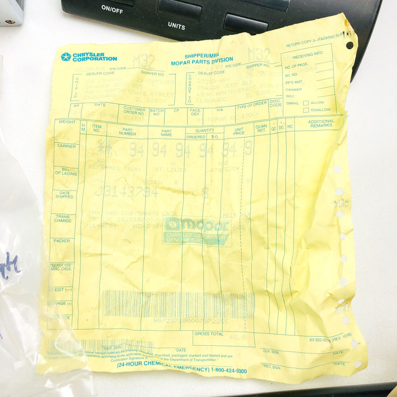 Mopar 3143794 Bolt for Rear Axle Seal OEM NOS 1981-86 Jeep CJ 5-8 Scrambler 2