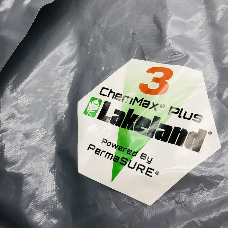 Lakeland C3T132 Coveralls 3X w/ Hood ChemMax 3 Gray Elastic Face Wrist Ankl 6pk 3