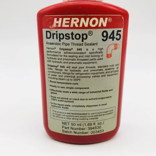 Hernon Dripstop 945 Anaerobic Pipe Thread Sealant 50ml Bottle PN 394530 2