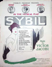 1915 Love May Be A Mystery Sybil Musical Play Sheet Music Large Victor Jacobi 1