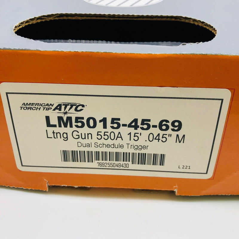 American Torch Tip LM5015-45-69 Lightning Mig Welding Gun 550A 15' .045" M 2
