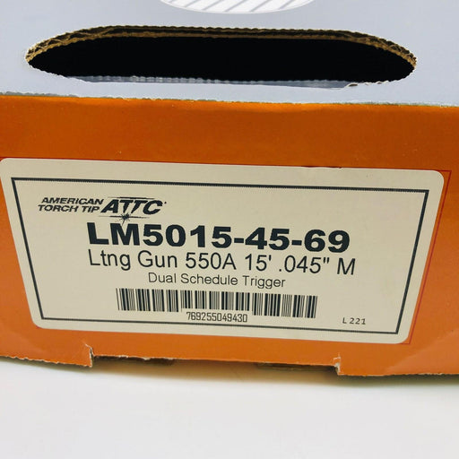American Torch Tip LM5015-45-69 Lightning Mig Welding Gun 550A 15' .045" M 2