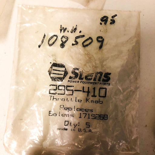 Stens 295-410 Throttle Knob New NOS For Bolens 1719268 Loose No Pkg 2