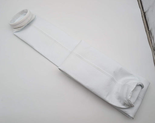16oz Polyester Felt Filter Bag PTFE Membrane Double Beaded SnapBand 96" x 4.63" 1
