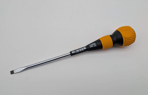 Vessel Ball Grip Slotted Screwdriver 6x150 No 220 Magnetic 9.8" OAL 1