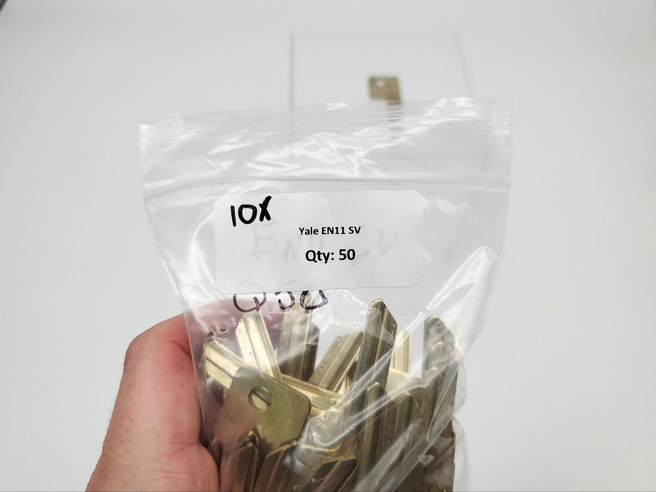 10x Yale EN11 SV Key Blanks SV Keyway Nickel Silver 6 Pin NOS 3