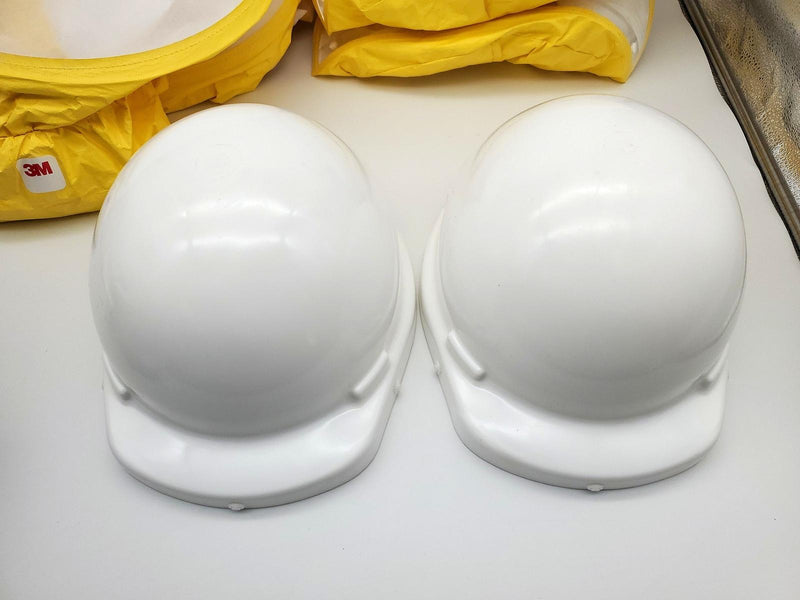 3M H-422 Hood Assemblies w/ Inner Shrouds, 2 Hard Hats Suspensions & Chin Straps 4
