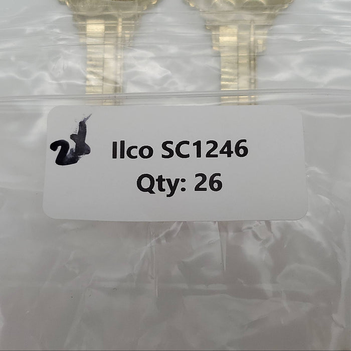 2x Ilco SC1246 Key Blanks for Schlage 1246 Keyway Nickel Silver 6 Pin NOS 4