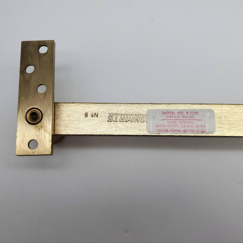 Rixson 8-2221 Door Holder & Stopper Satin Brass 8-HD Heavy Duty Surface Mount 2