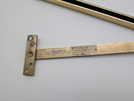 Rixson 55-213 Overhead Door Holder Surface Friction Satin Brass Checkmate 55 2