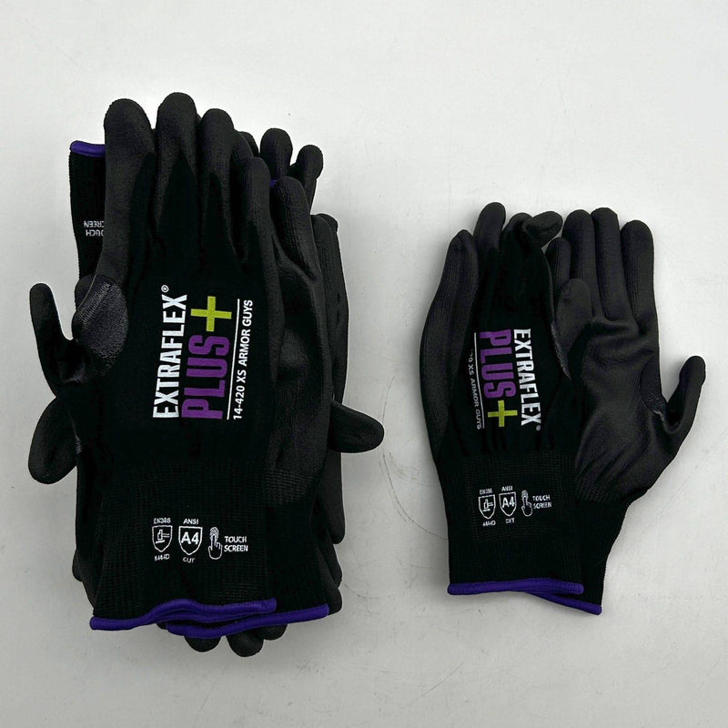 Armor Guys 14-420 Cut Resistant Glove Sz XS Extra Small 18GA Extraflex+ 9 Pairs 1