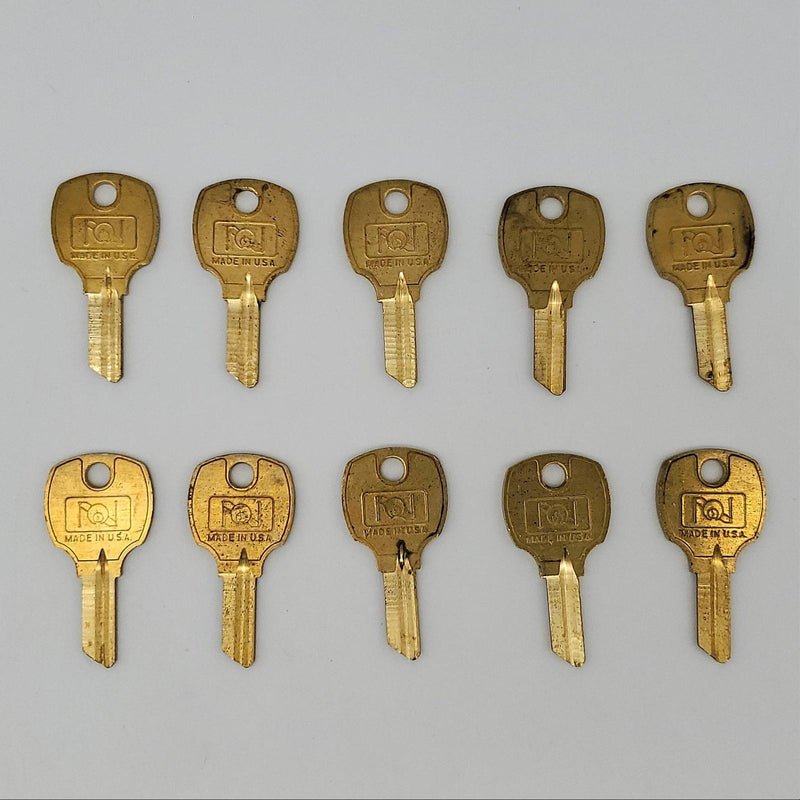 10x National M5-0690-11-2 Key Blanks for Southco File Cabinet Lock Brass 3
